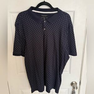 Banana Republic polo. Navy/multicolor. Size XXL. Tall. Slim. Luxury Touch.